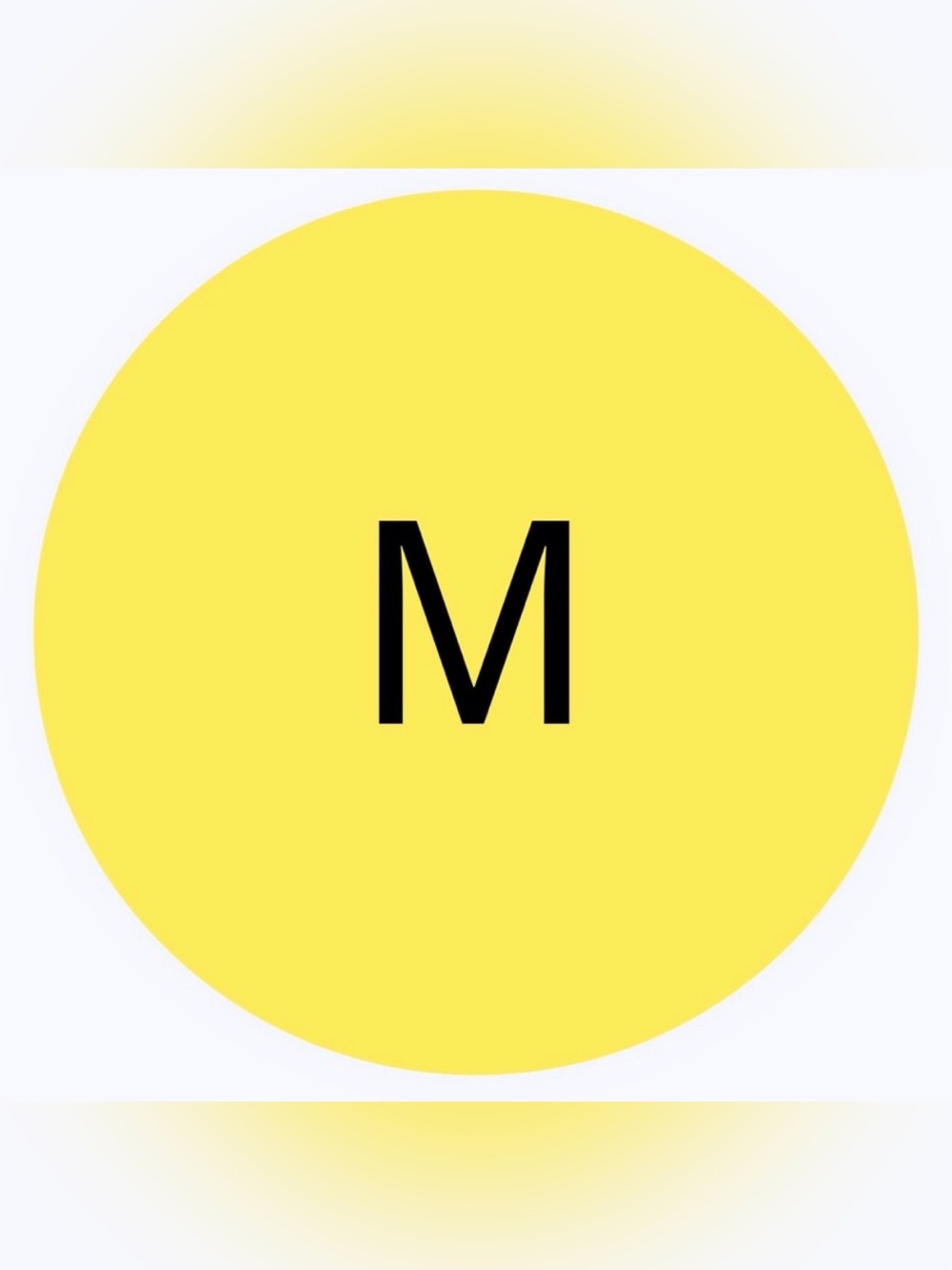 50 SHIPPING STICKERS - 2” ROUND - SIZE CLOTHING LABELS - MEDIUM “M” - YELLOW